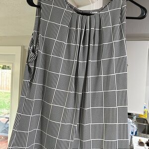 Calvin Klein Black and White Blouse / Suit Tank